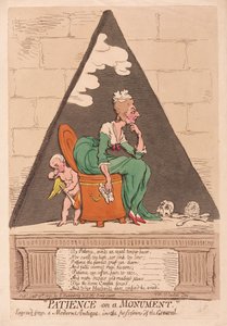 Bir Anıtta Sabır, pub. 1791 (el renkli gravür)