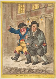 Anayasa Sütunları, 1 Şubat 1809. by James Gillray