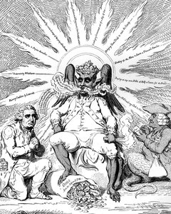 Şeytan tüm ihtişamıyla..., 1792. by James Gillray