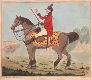 Sir David Dundas (1735 - 1820) - Bir Portre, pub. 1796 (el renkli gravür)