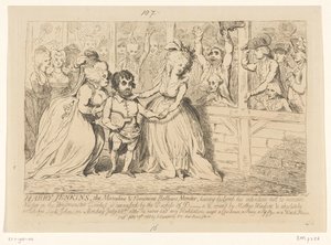 İngiliz iç siyasetinin karikatürü, 1788 Harry Jenkins, Eril ve Dişil Körük Tamircisi by James Gillray