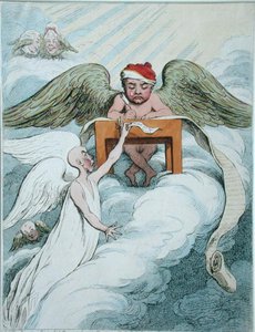 Suçlayan Ruh ve Kayıt Meleği, Hannah Humphrey tarafından 1791
