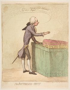 Dipsiz Pitt, 16 Mart 1792. by James Gillray