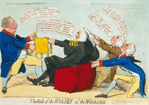 The Fall of the Fall of the Woolsack, Hannah Humphrey tarafından 1792