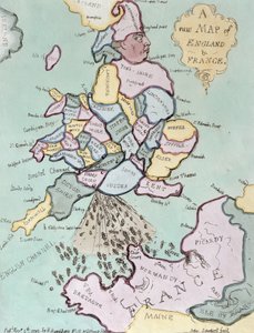 Fransız İstilası veya John Bull Serseri Tekneleri Bombardıman Eder, Hannah Humphrey tarafından 1793