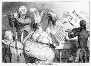 Piknik Orkestrası, James Gillray, 1802 by James Gillray