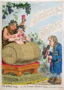 The Wine Duty veya The Triumph of Bacchus and Silenus with John Bull