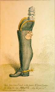 Hannah Humphrey tarafından yayınlanan Covent Garden cemaatinde otuz yıl yaşadım. by James Gillray