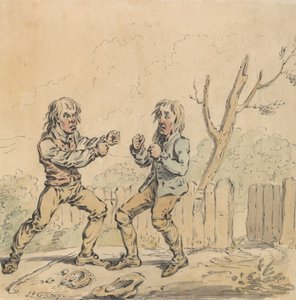 Fisticuffs'ta İki Adam by James Gillray