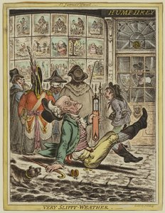 Çok Kaygan Hava by James Gillray