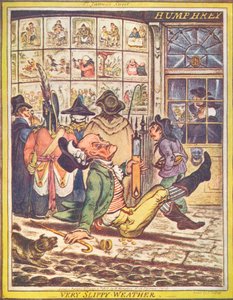 Çok Kaygan Hava, 1808 by James Gillray