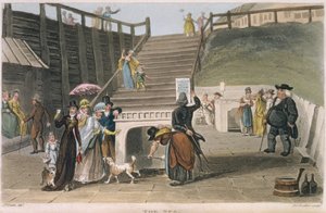 Spa, Joseph Constantine Stadler (fl.1780-1812) pub tarafından oyulmuş 'Scarborough'nun Şiirsel Eskizleri'nden bir levha. 1813