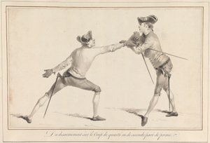 Quarte veya Second Parried Prime'da Silahsızlanma by James Gwin