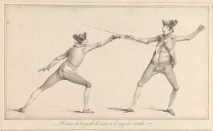 Garde de Tierce ve Coup de Seconde'nin konumu by James Gwin
