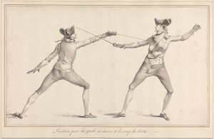 Garde en Tierce ve Coup de Tierce için Pozisyon by James Gwin