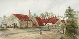 Silkeys Lane, Chirton, Northumberland (kağıt üzerine suluboya ve gövde rengi)