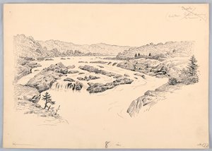 River Rapids, Washington Ticaret Kurulu Yemeği için Tasarım, 13 Mayıs 1908 by James Henry Moser