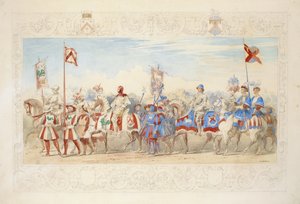 Archibald, Earl of Cassilis, Knight of the Dolphin, 1839 (kalem, wc, guaj ve kağıt üzerine altın boya)