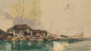 Rotterdam'da bir kanalda mavnalar by James Holland