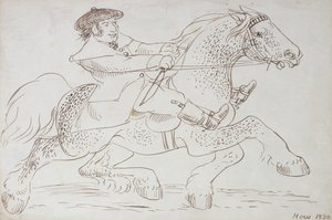 Bir At Satıcısı Genç Bir Clydesdale