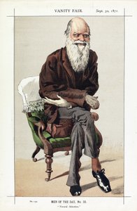 Charles Darwin, Günün Adamları, No. 33, Doğal Seleksiyon, Vanity Fair, pub. 1871 by James Jacques Joseph Tissot