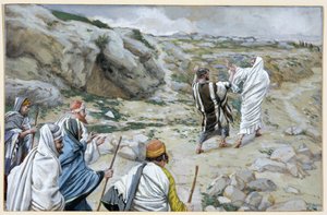 Get Thee Behind Me, Satan, The Life of Christ için illüstrasyon, c.1886-94 (karton üzerine wc ve guaj boya) by James Jacques Joseph Tissot