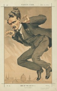 Henri Rochefort, La Voyoucratie, 22 Ocak 1870, Vanity Fair karikatürü by James Jacques Joseph Tissot