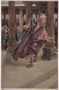 Judas Tövbe Ediyor ve Parayı İade Ediyor, The Life of Christ için örnekleme, c.1886-94 (karton üzerine wc ve guaj boya) by James Jacques Joseph Tissot