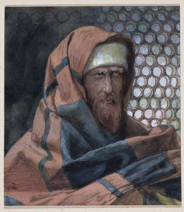Nicodemus, The Life of Christ için illüstrasyon, c.1886-94 (karton üzerine wc ve guaj boya) by James Jacques Joseph Tissot