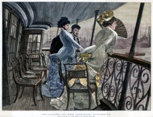 HM S Kalküta Galerisi, Portsmouth, c1850-1900. by James Jacques Joseph Tissot