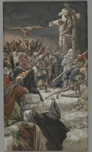 The Pardon of the Good Thief, The Life of Our Lord Jesus Christ, 1886-94 (kağıt üzerinde grafit üzerinde wc)