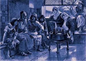İş ve Ailesi J James Tissot - İncil by James Jacques Joseph after Tissot