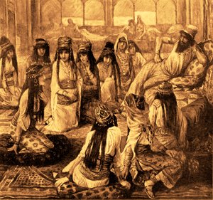Süleyman ve Haremi J James Tissot - İncil (Krallar Kitabı)