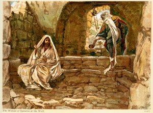 Kuyudaki Samiriyeli Kadın - St John - İncil by James Jacques Joseph after Tissot