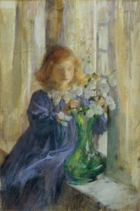 yeşil vazo by James Jebusa Shannon