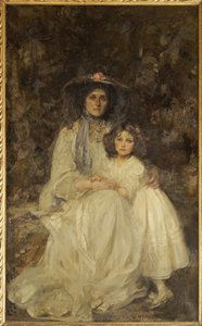 Leydi Dickson-Poynder ve Kızı Joan, 1905 dolayları by James Jebusa Shannon
