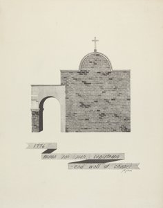 Mision San Juan Capistrano - Şapel Duvarının Sonu by James Jones