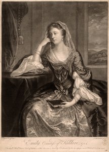 Emily, Kildare Kontesi by James MacArdell