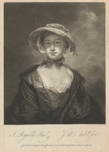 Catherine Chambers (kızlık soyadı Moore) by James McArdell