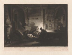 Geceleri kutsal aile by James McArdell