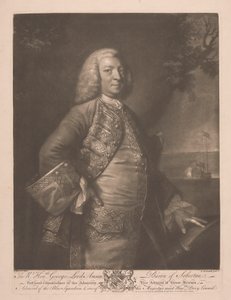 Çok Saygıdeğer George Lord Anson by James McArdell