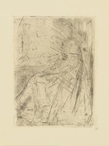 [76] Whistler - Maude, Seated tarafından iptal edilen plaklardan izlenimler. by James Abbott McNeill Whistler