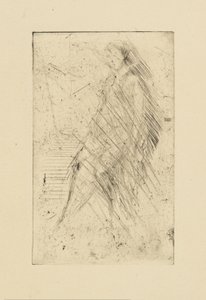 [76] Whistler tarafından iptal edilen plaklardan izlenimler - Dinlenme by James Abbott McNeill Whistler