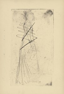 [76] Whistler tarafından iptal edilen plaklardan izlenimler - [Duran Kadın]. by James Abbott McNeill Whistler