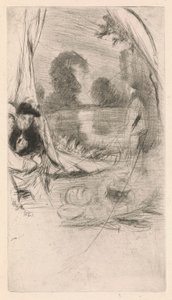 [76] Whistler - Dinlenme Modeli tarafından iptal edilen plaklardan izlenimler. by James Abbott McNeill Whistler