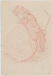 Fumette ve Dans Eden Palyaçoların iki taraflı çizimi by James Abbott McNeill Whistler