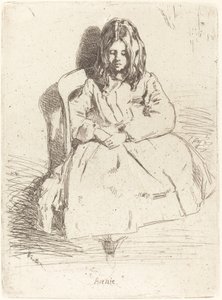 annie oturmuş by James Abbott McNeill Whistler