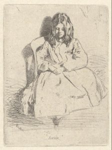 Annie, oturmuş by James Abbott McNeill Whistler