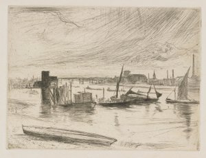 Battersea Şafağı (Cadogan İskelesi) by James Abbott McNeill Whistler