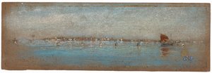 Mavi ve Gümüş—Adalar, Venedik by James Abbott McNeill Whistler